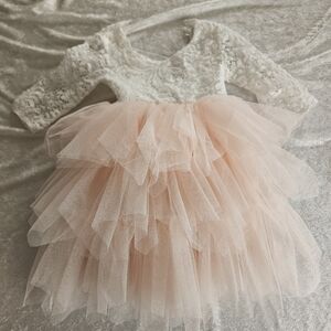 Dress Pink/White Size 18-24